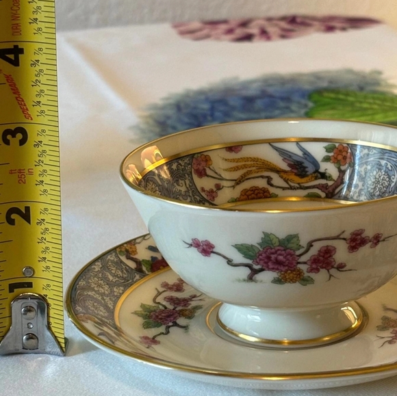 Lenox MING Early Black Mark Cup & Saucer Set - Picture 9 of 9